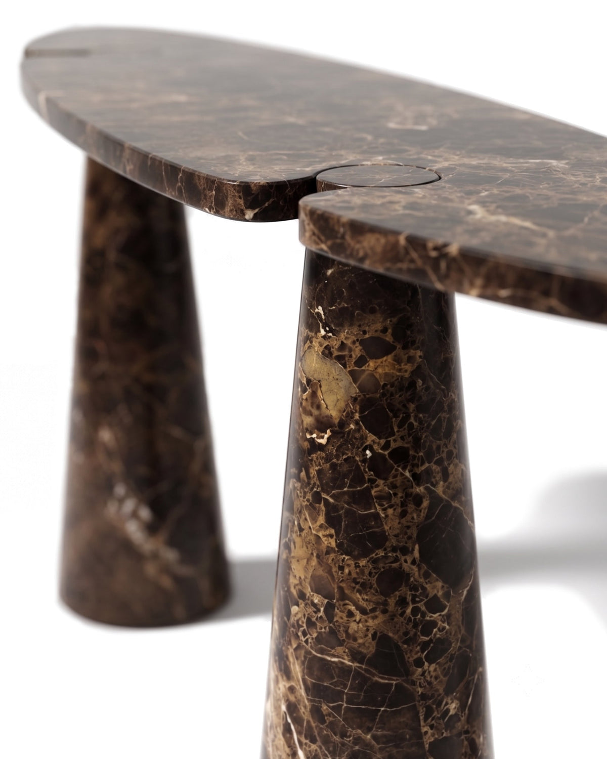 Eros stone™ console table | dark emperador marble - tables table-inspired | madorne