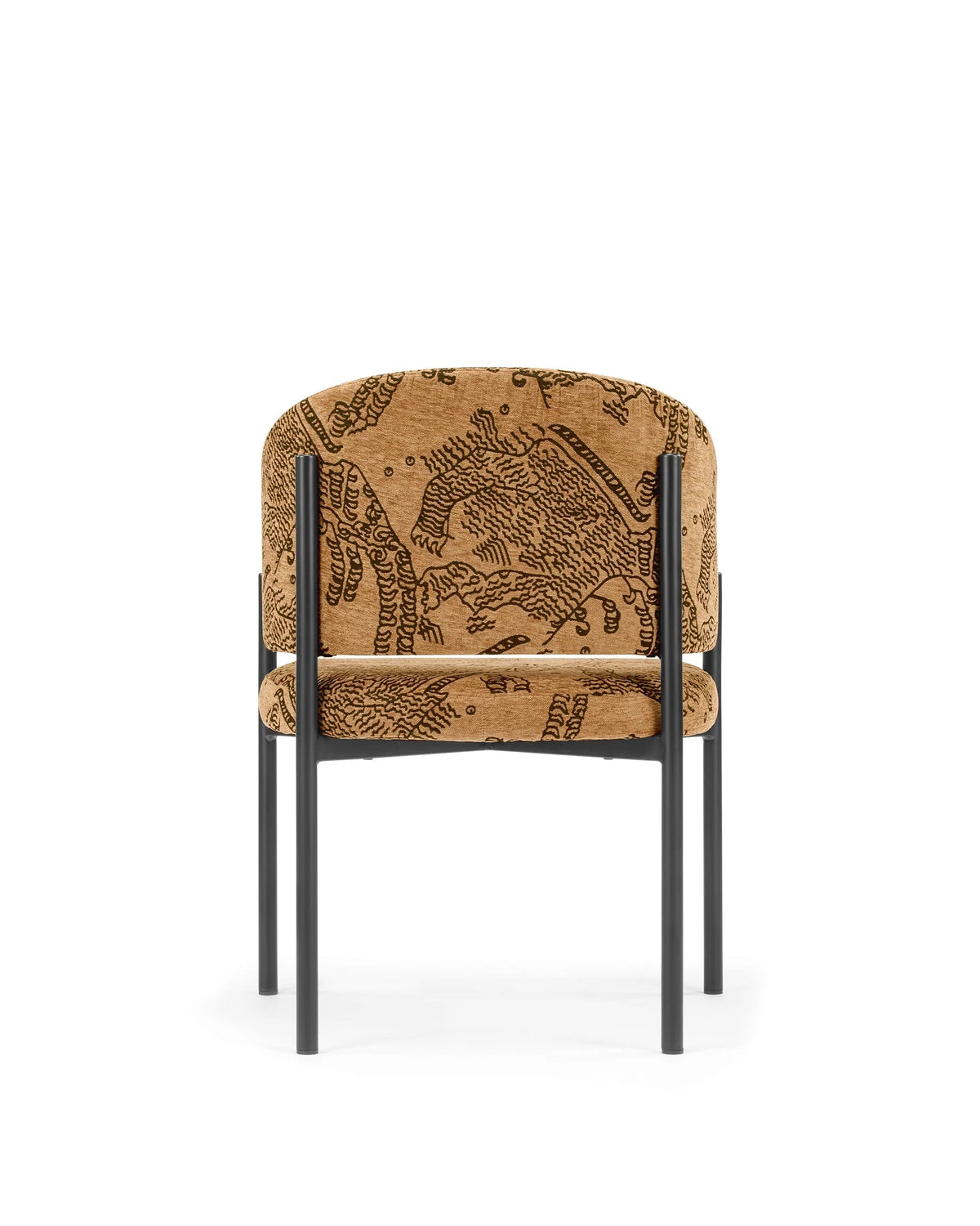 Esma™ barrel dining chair | metal frame - chairs curved with | madorne