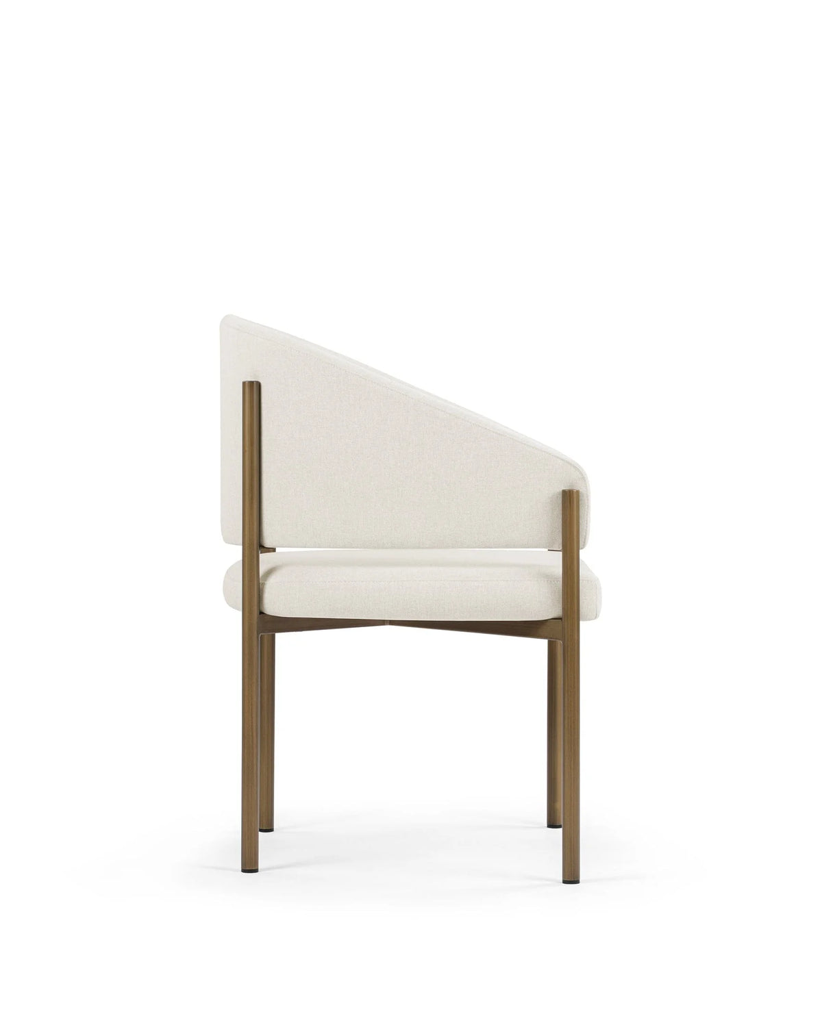 Esma™ barrel dining chair | metal frame - chairs curved with | madorne