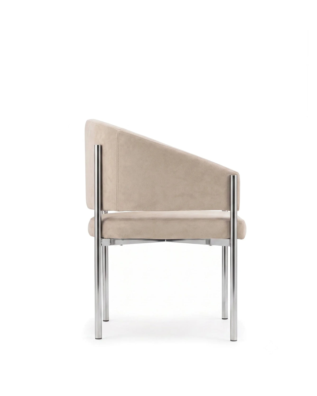 Esma™ barrel dining chair | metal frame - chairs curved with | madorne