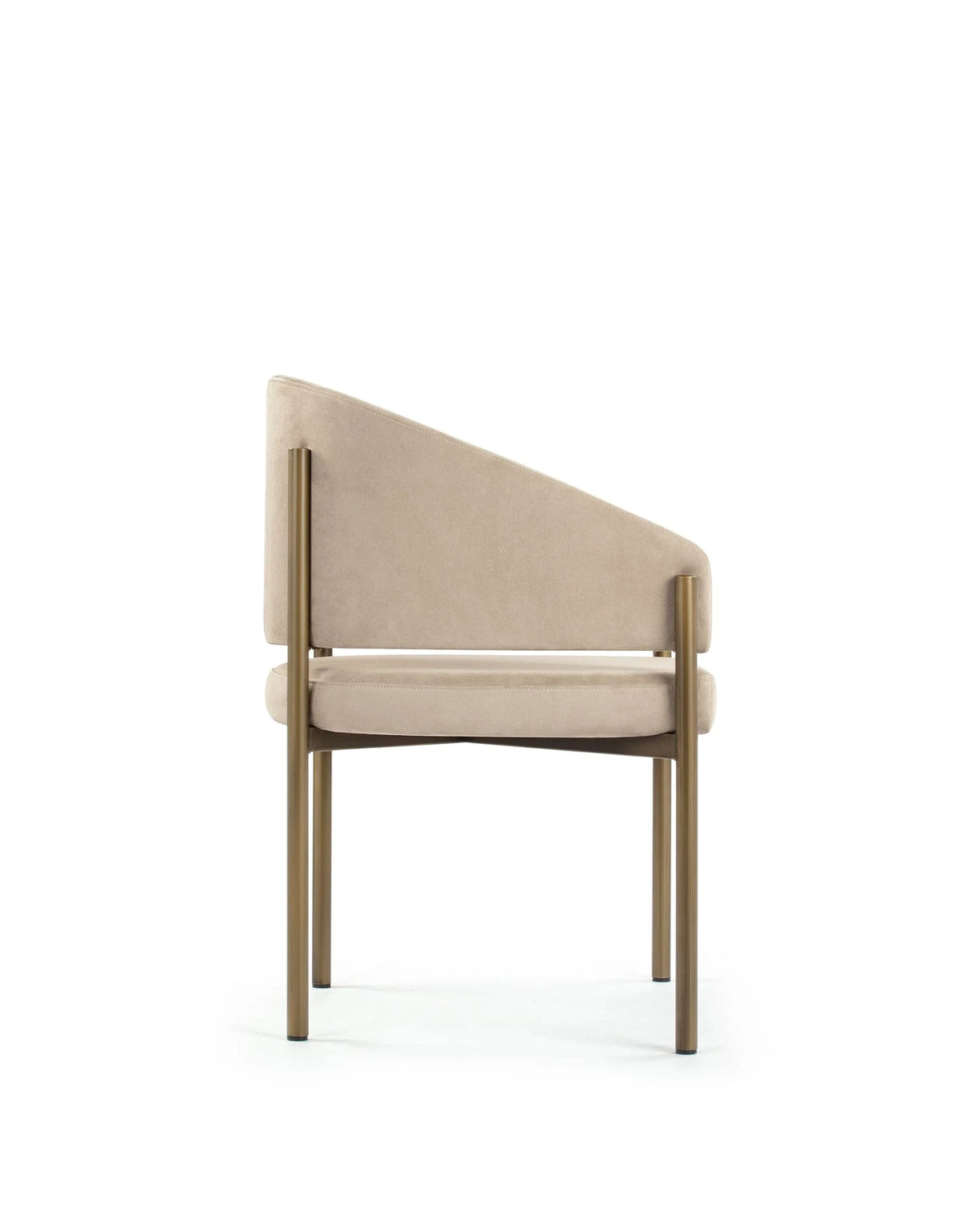 Esma™ barrel dining chair | metal frame - chairs curved with | madorne