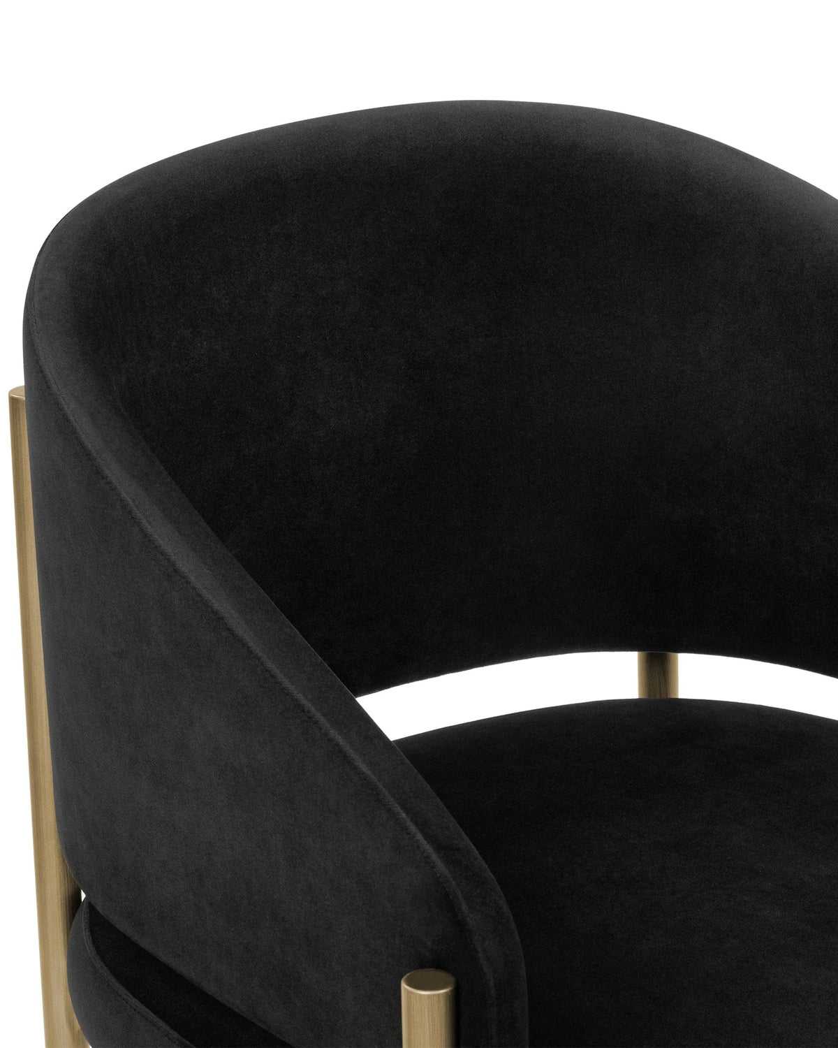 Esma™ barrel dining chair | metal frame - chairs curved with | madorne