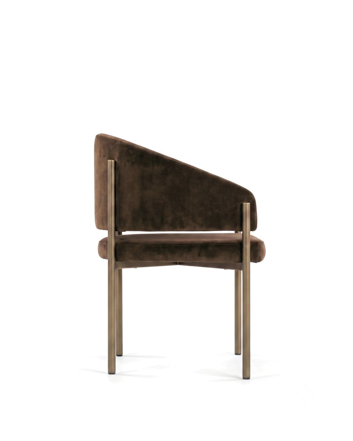 Esma™ barrel dining chair | metal frame - chairs curved with | madorne