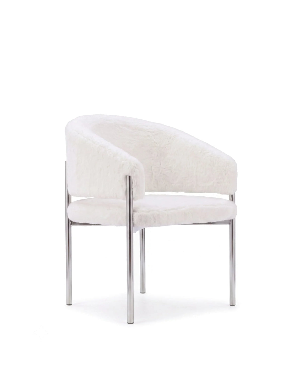 Esma™ barrel dining chair | metal frame - chairs curved with | madorne