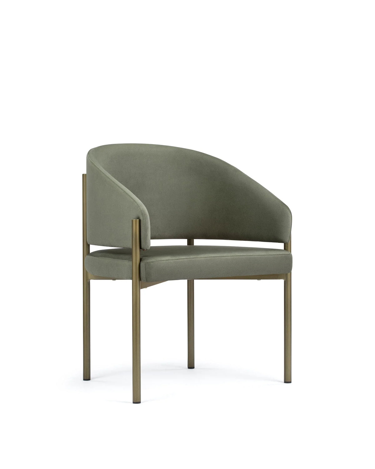 Esma™ barrel dining chair | metal frame - chairs curved with | madorne