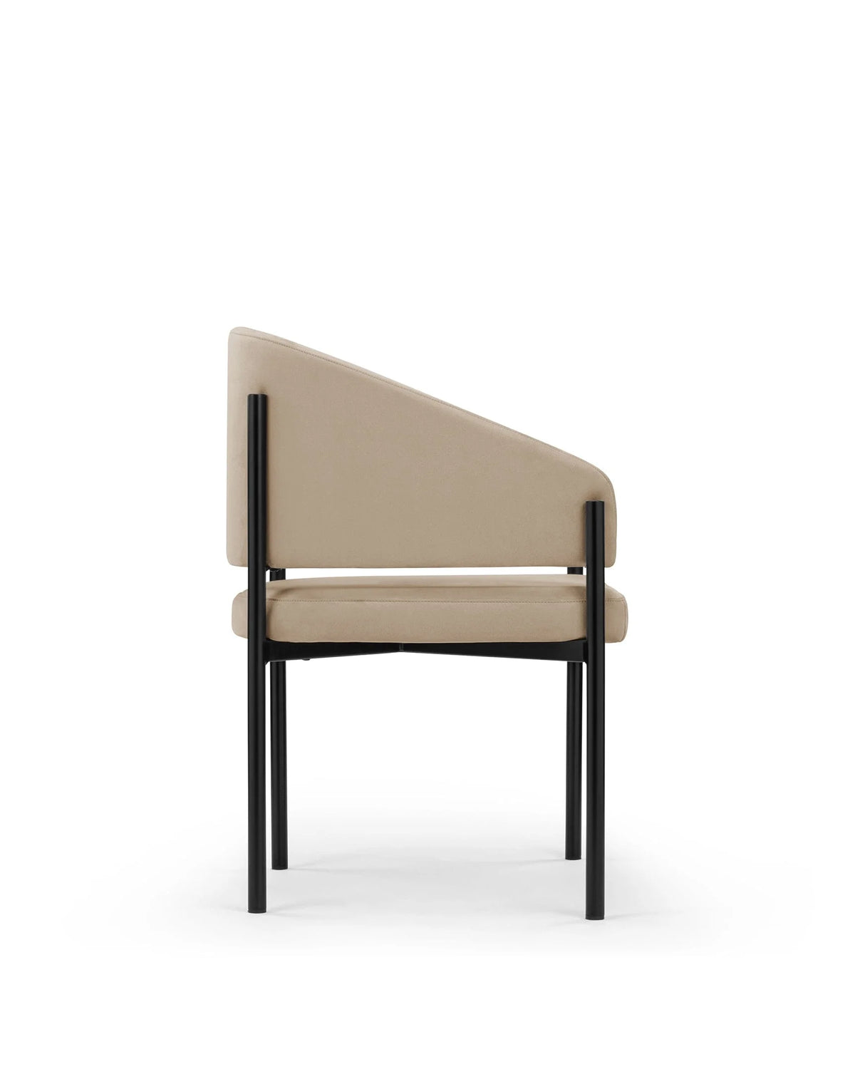 Esma™ barrel dining chair | metal frame - chairs curved with | madorne