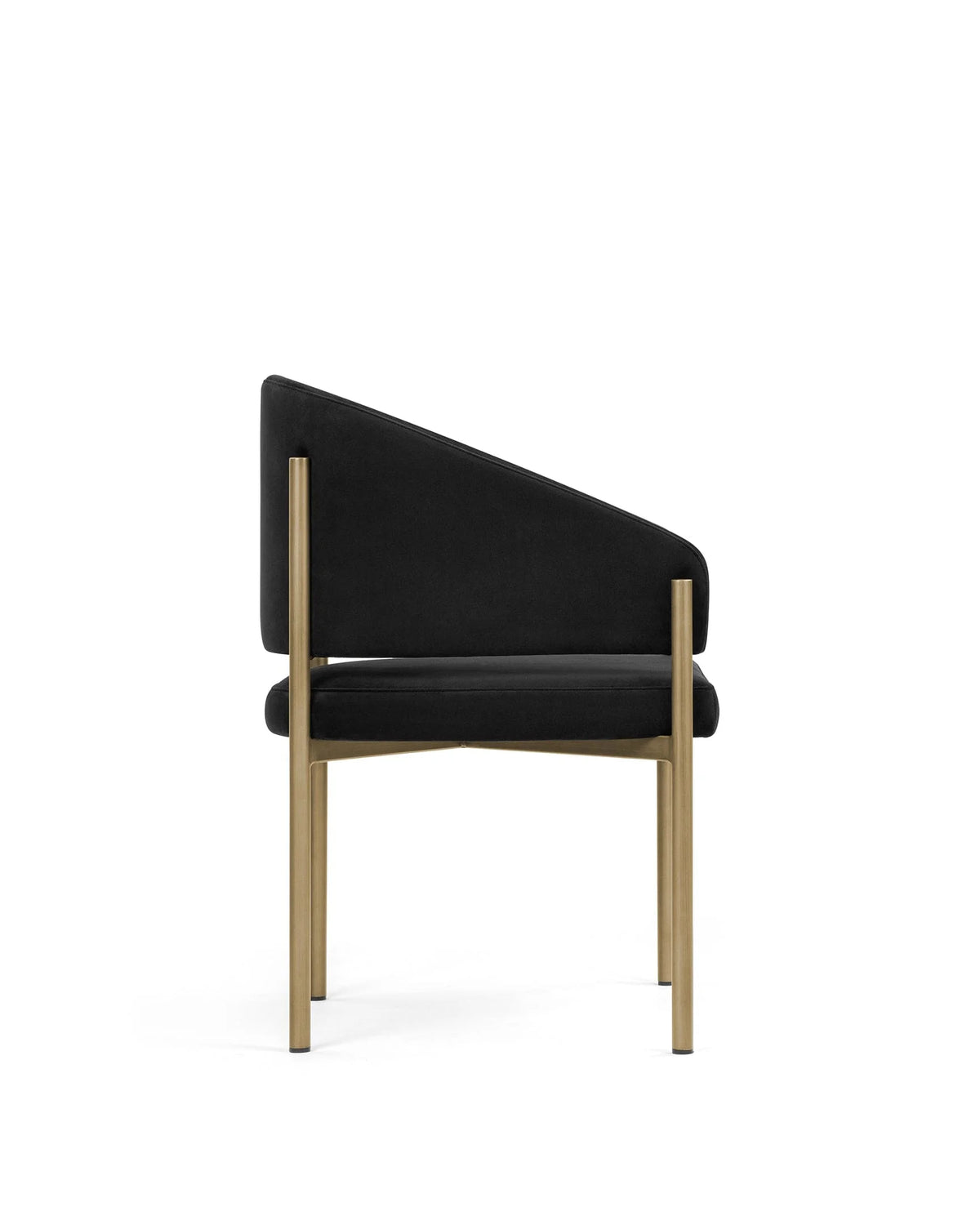 Esma™ barrel dining chair | metal frame - chairs curved with | madorne