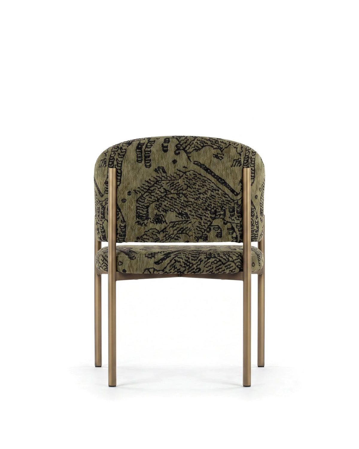 Esma™ barrel dining chair | metal frame - chairs curved with | madorne
