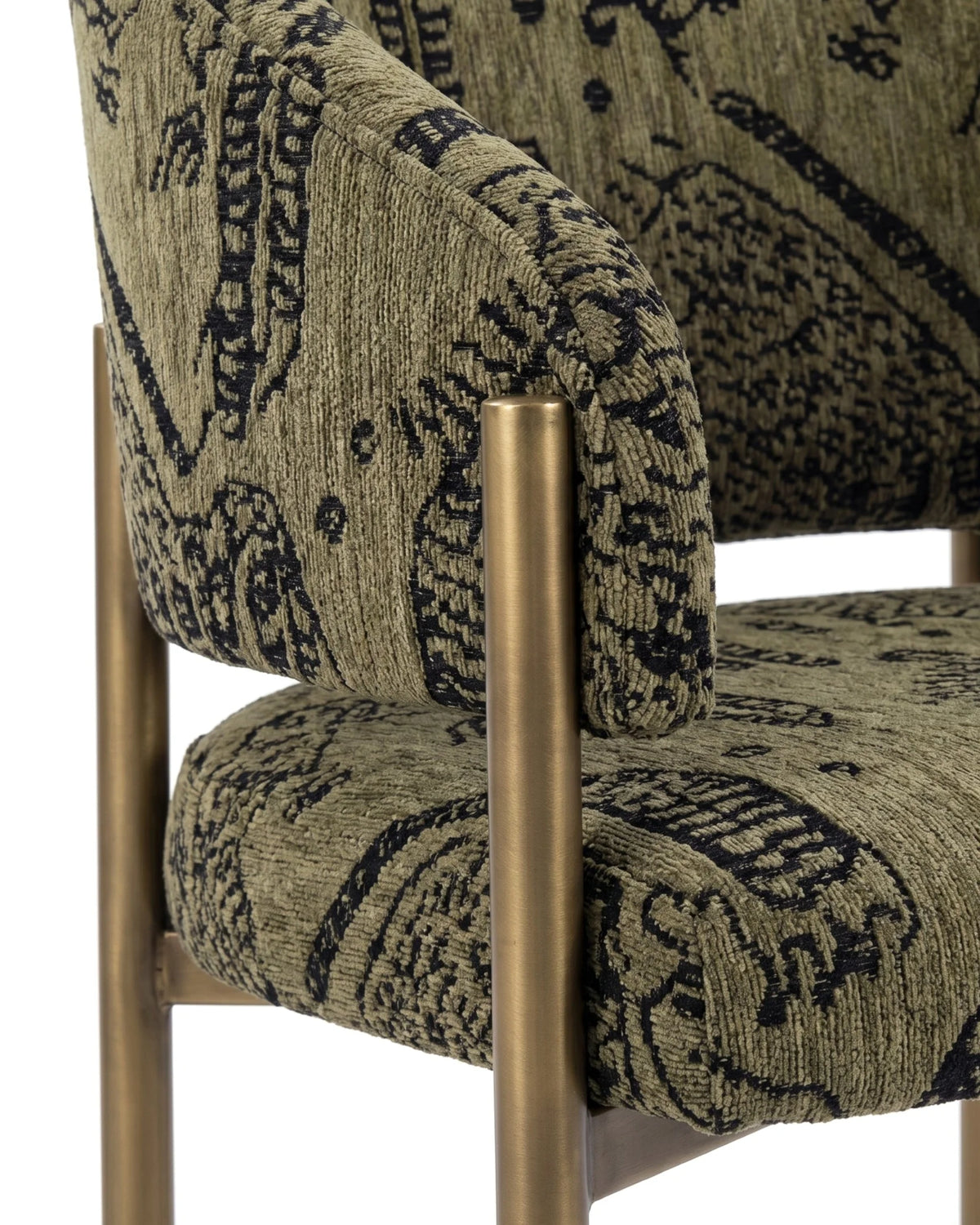 Esma™ barrel dining chair | metal frame - chairs curved with | madorne