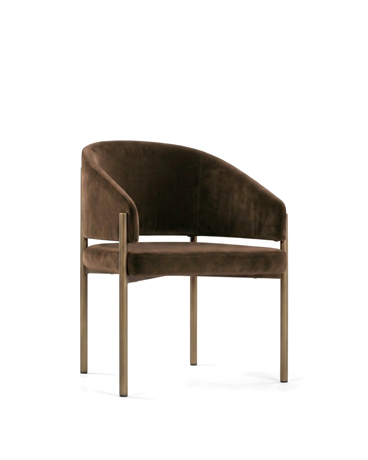 Esma™ barrel dining chair | metal frame - chairs curved with | madorne