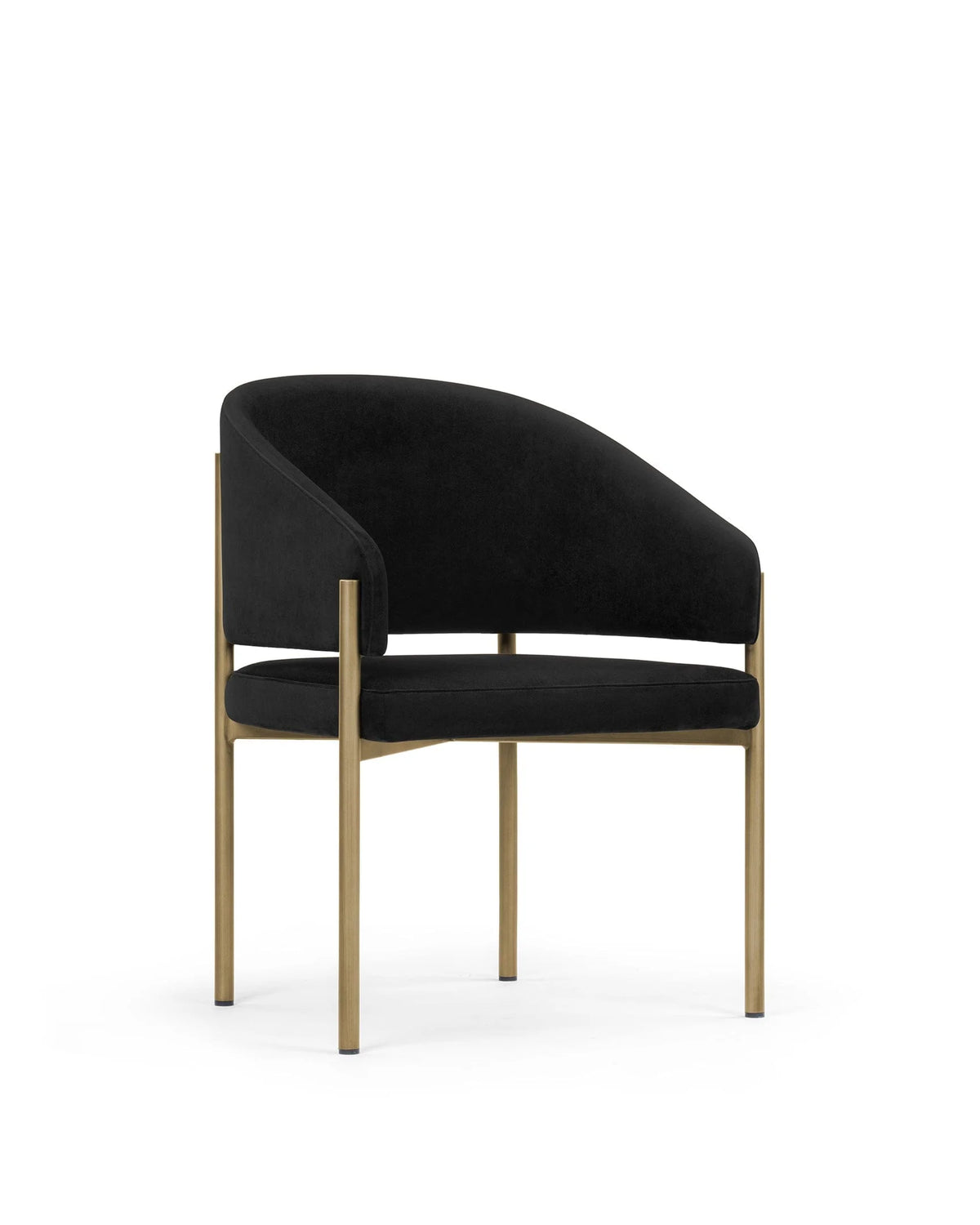 Esma™ barrel dining chair | metal frame - chairs curved with | madorne