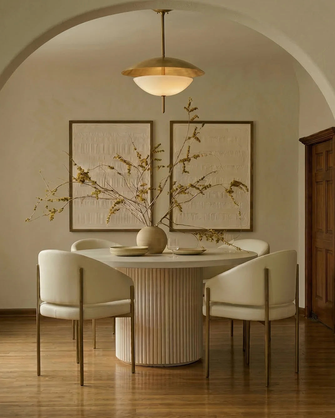 Esma™ barrel dining chair | metal frame - chairs curved with | madorne