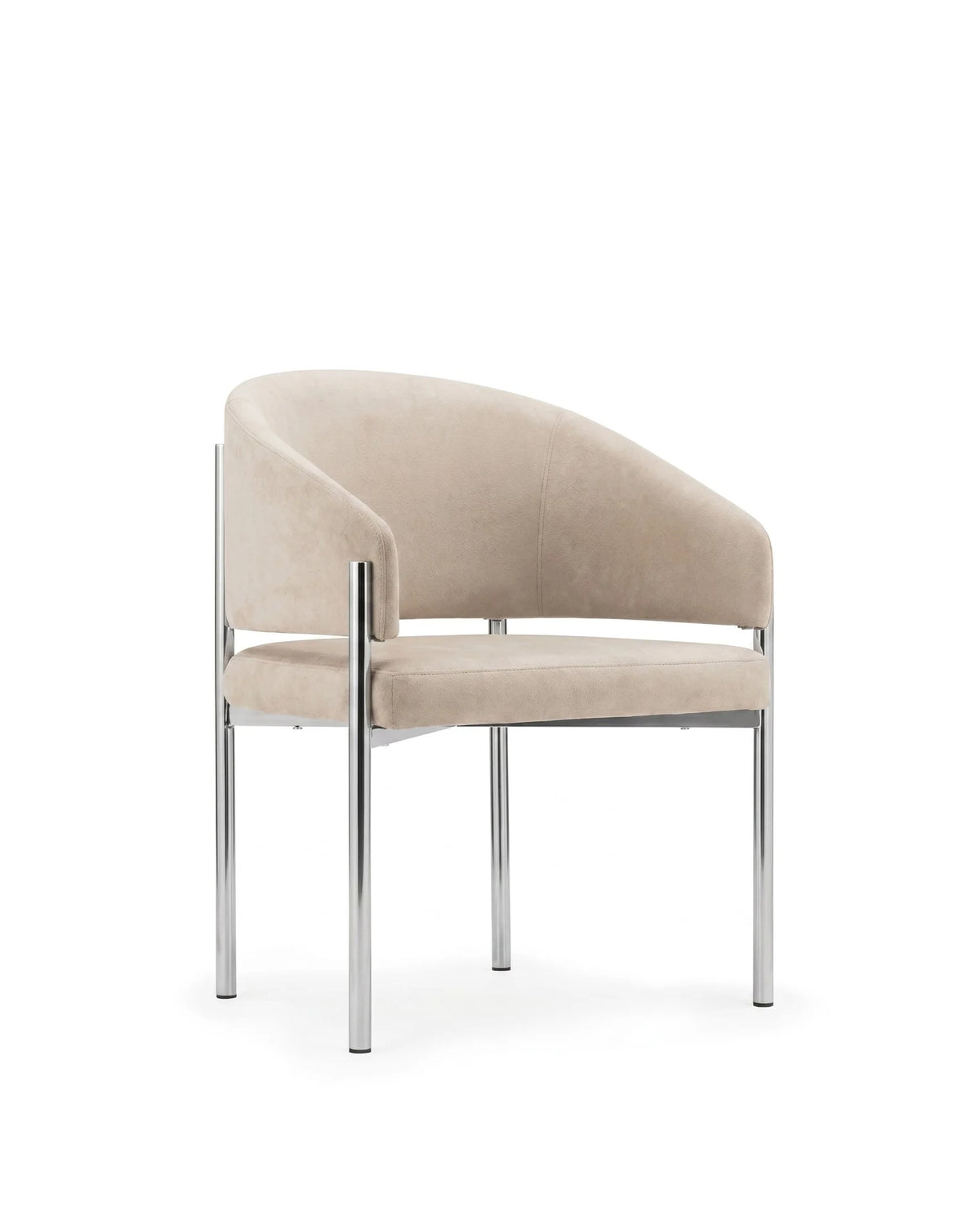 Esma™ barrel dining chair | metal frame - chairs curved with | madorne