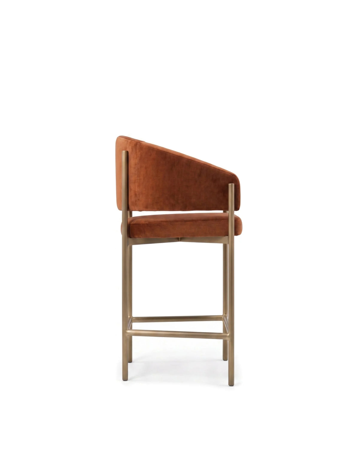 Esma™ counter stool | curved back and metal frame - bar & stools esma | designer or | madorne