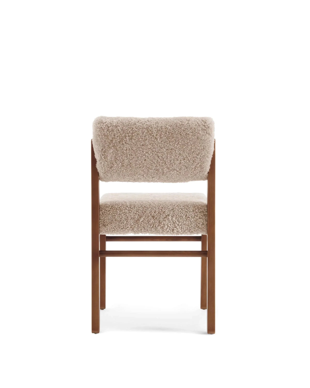 Etta™ dining chair | faux sheepskin and ash - chairs etta | modern | madorne