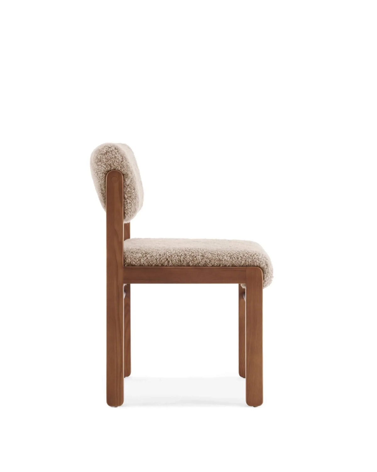 Etta™ dining chair | faux sheepskin and ash - chairs etta | modern | madorne