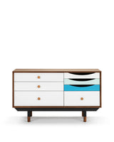 Fina 55™ credenza small | walnut wood frame - storage 1955 sideboard-inspired | madorne