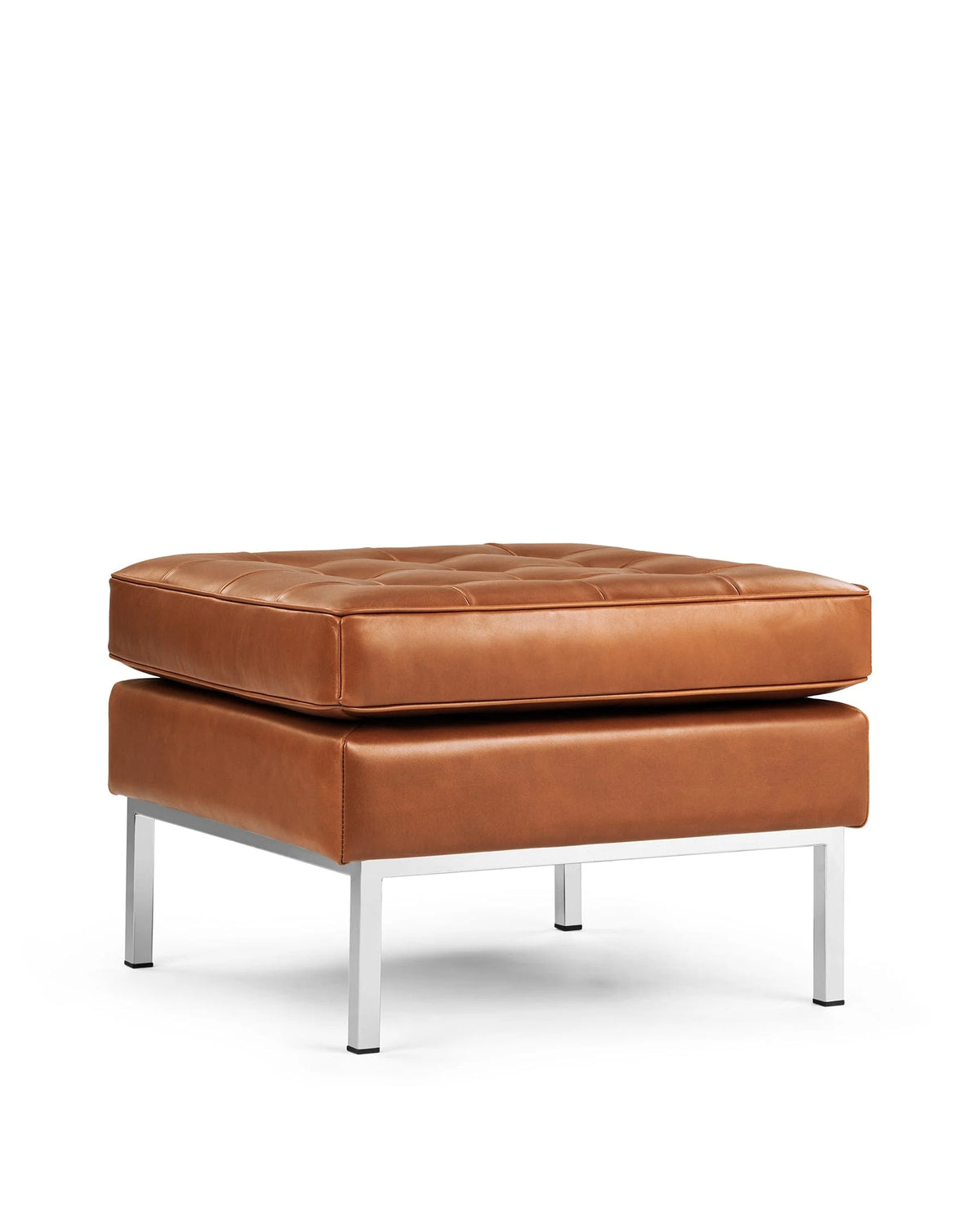 Flo 54™ ottoman | upholstery and steel - stools & ottomans 54 | modern | contemporary design | madorne