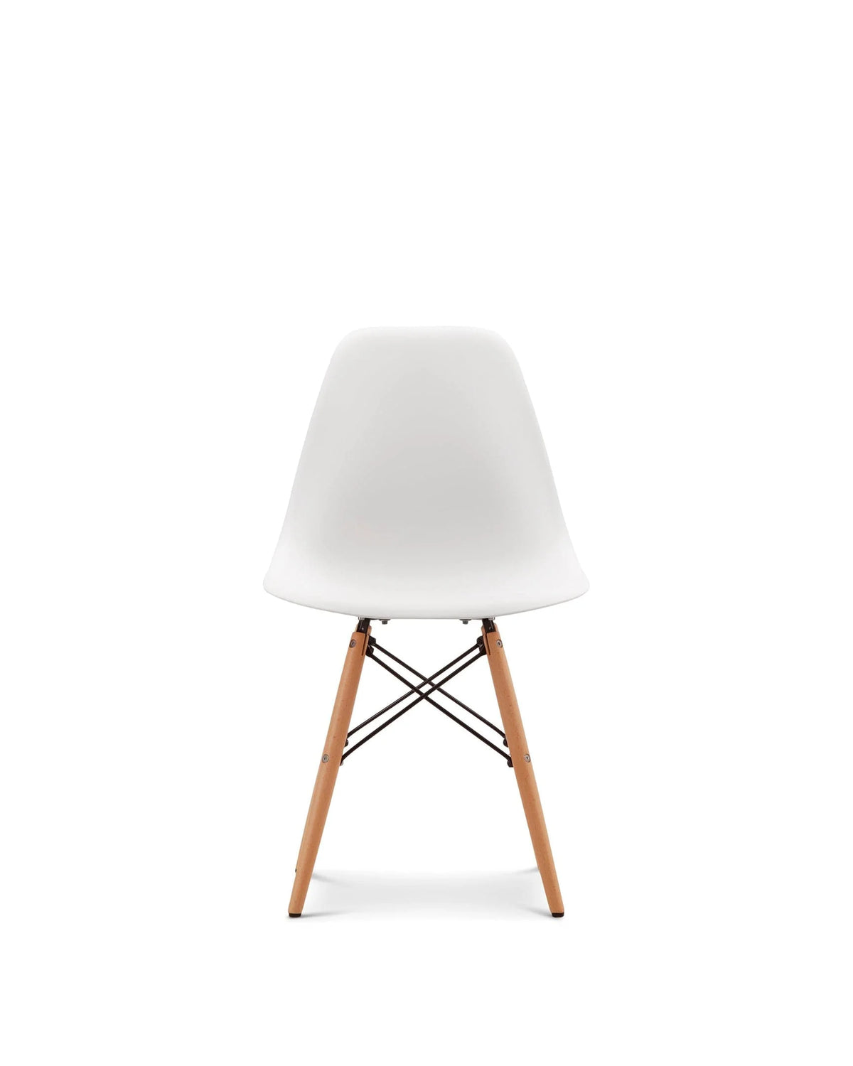 Flyn shell™ dining chair | molded seat - white - chairs eames plastic side with dowel base-inspired furnitur