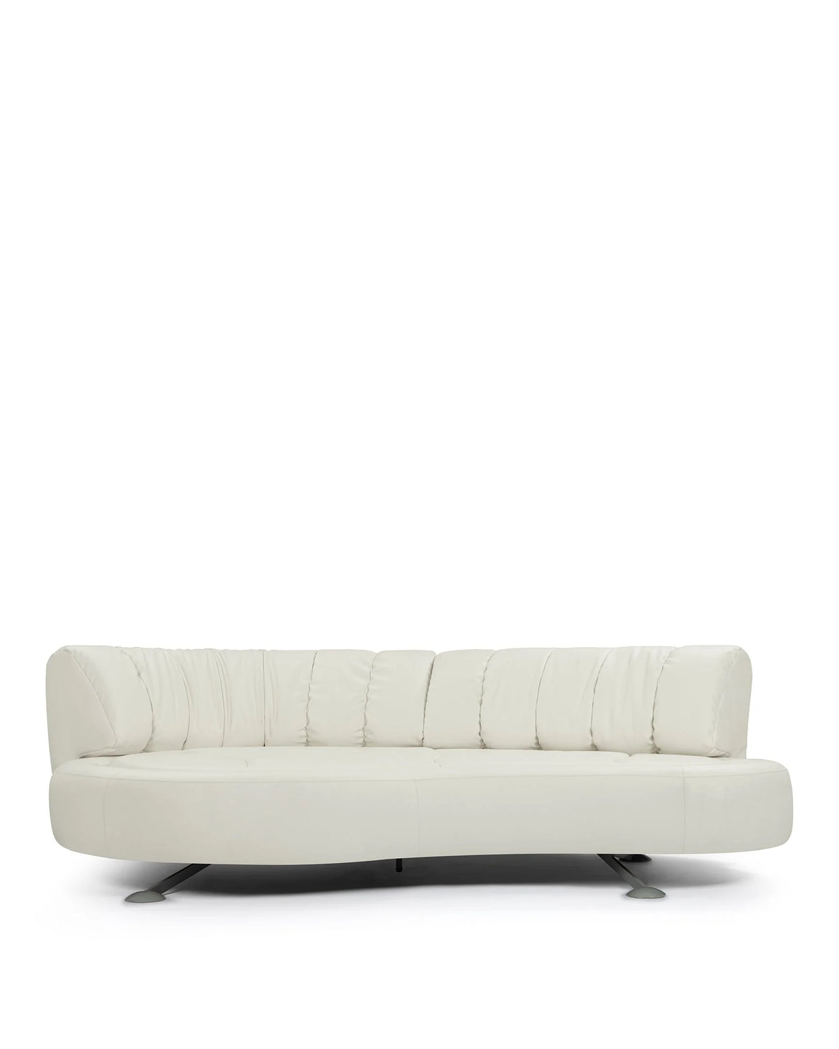 Fold 03™ three-seater sofa | cream vegan leather - 3 seaters 03 | madorne