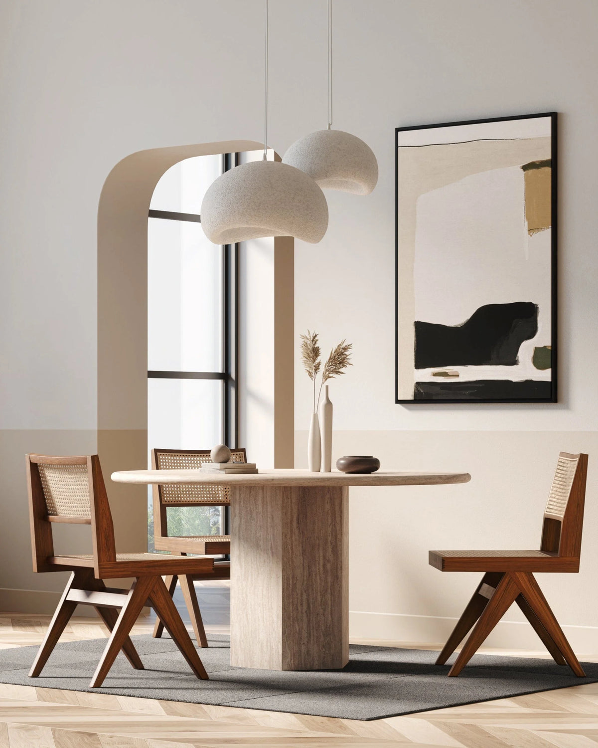 Gaya light™ minimalist pendant light | resin - lighting | madorne