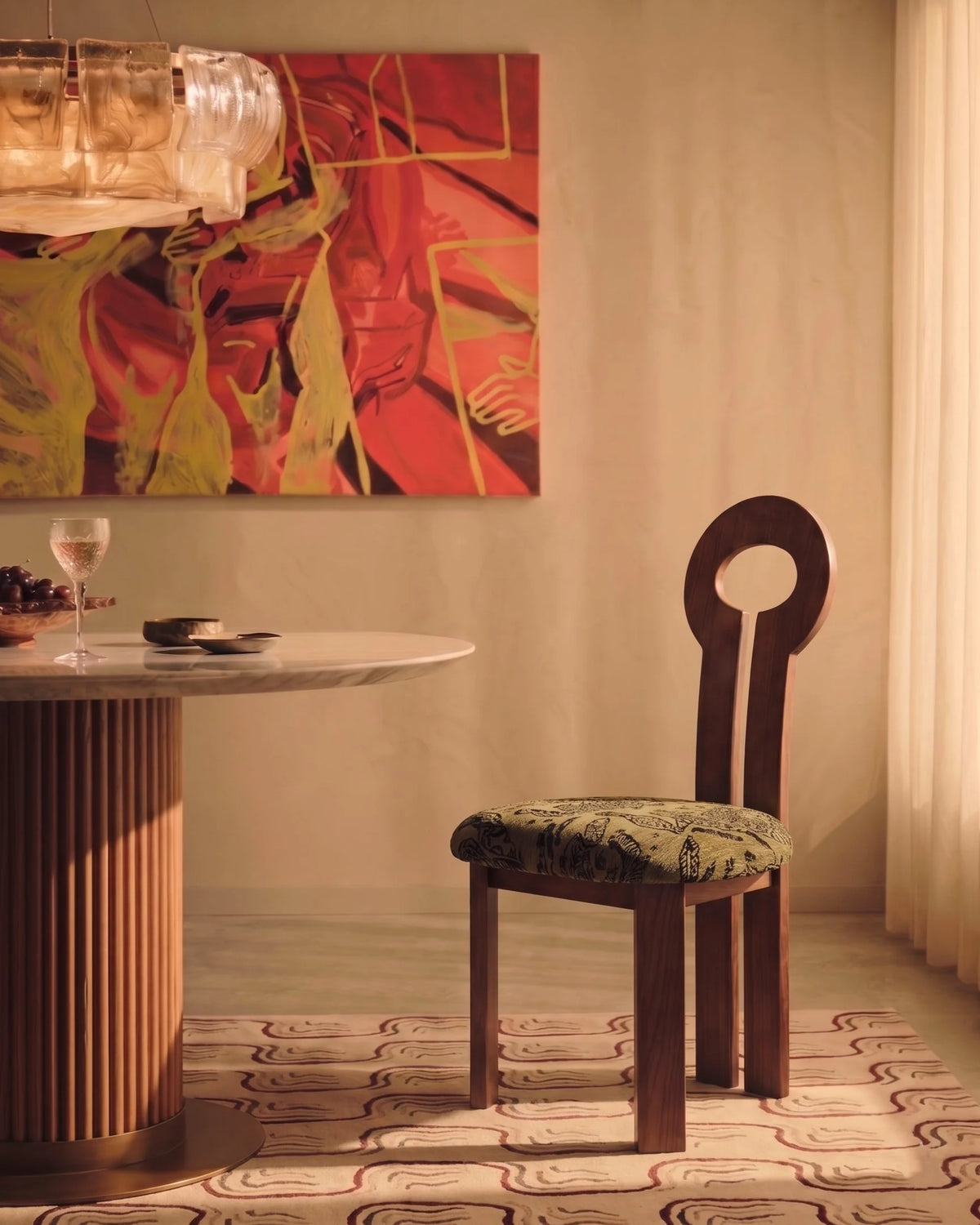 Gioco halo™ dining chair | walnut wood - chairs halo inspired by whit | madorne