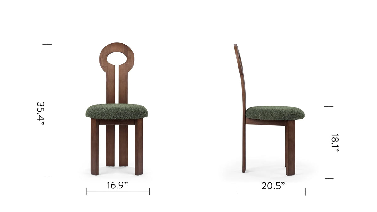 Gioco halo™ dining chair | walnut wood - chairs halo inspired by whit | madorne