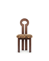 Gioco halo™ dining chair | walnut wood - tiger mountain chenille - chairs halo inspired by whit | madorne