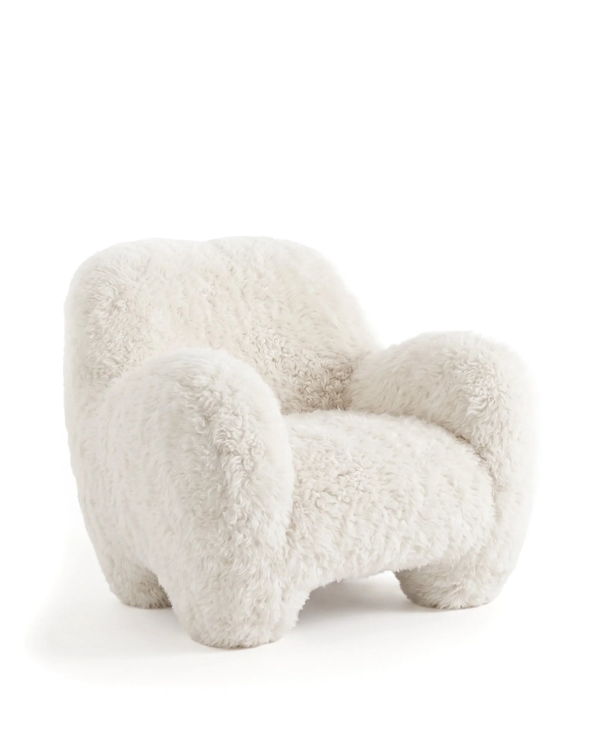 Goma™ lounge chair | long-hair sherpa - chairs goma | modern | madorne