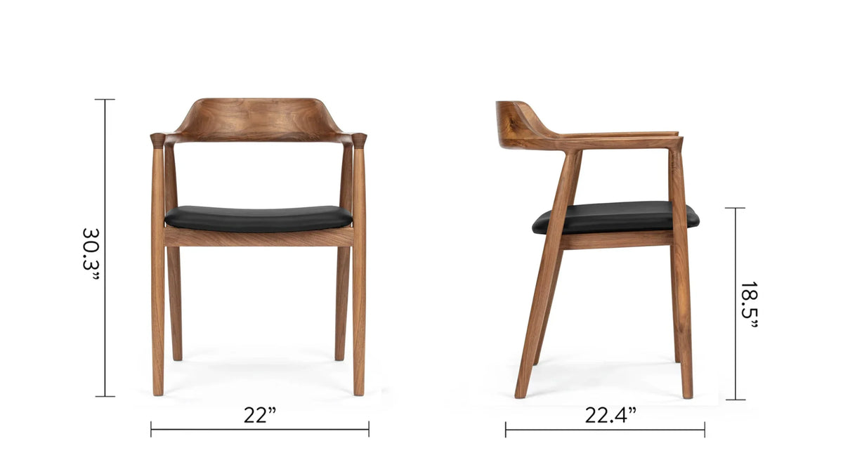 Hiro 08™ armchair | oiled walnut - dining chairs 08 | modern chair | madorne