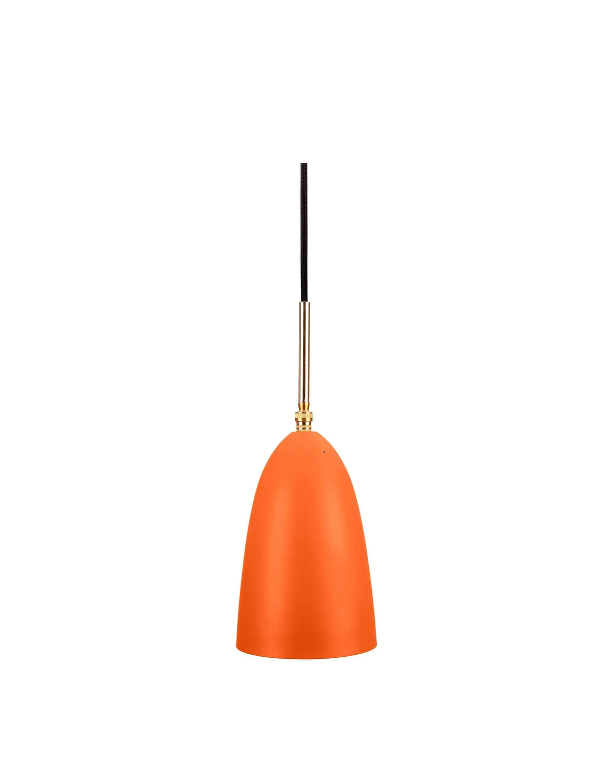 Hopper 47™ pendant | slender metal shade - orange - lighting 47 | modern light | madorne