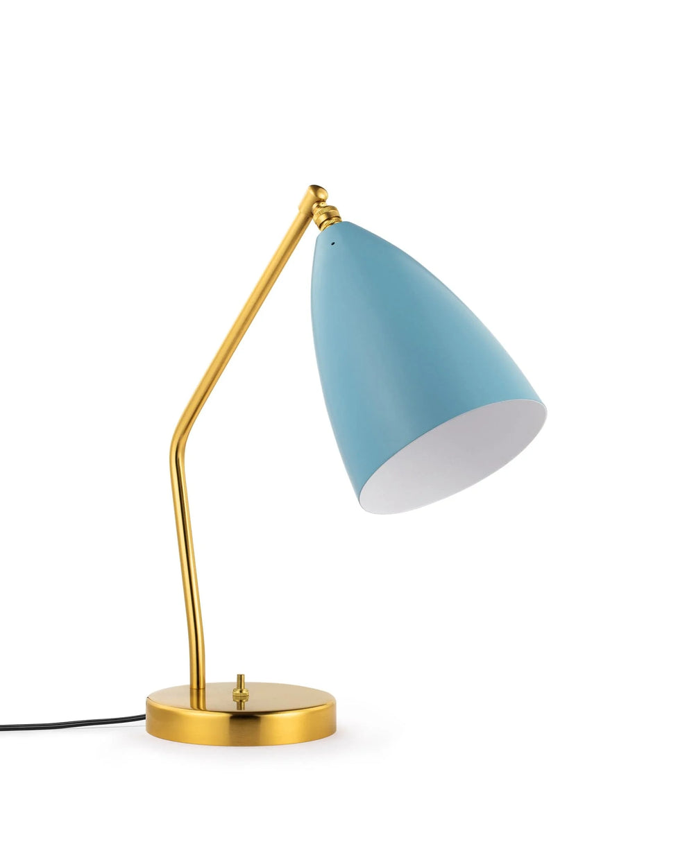 Hopper mini™ table lamp | colored metal - blue - lighting gräshoppa lamp-inspired | madorne