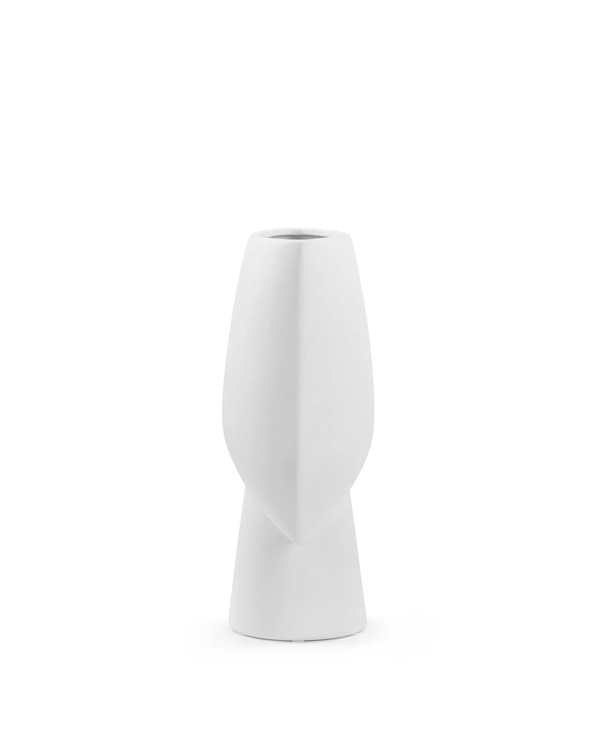 Jensa™ vase grande | white painted ceramic - decor jensa inspired by sphere square | madorne