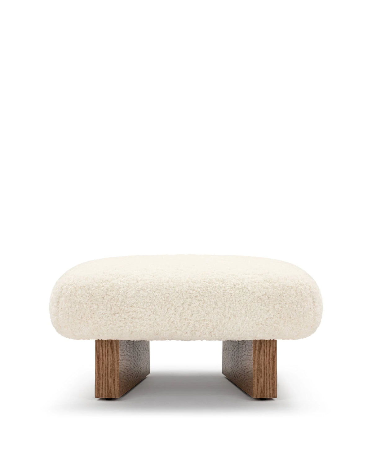 Jiya™ ottoman | vegan sheepskin - stools & ottomans jiya inspired by brasilia | madorne