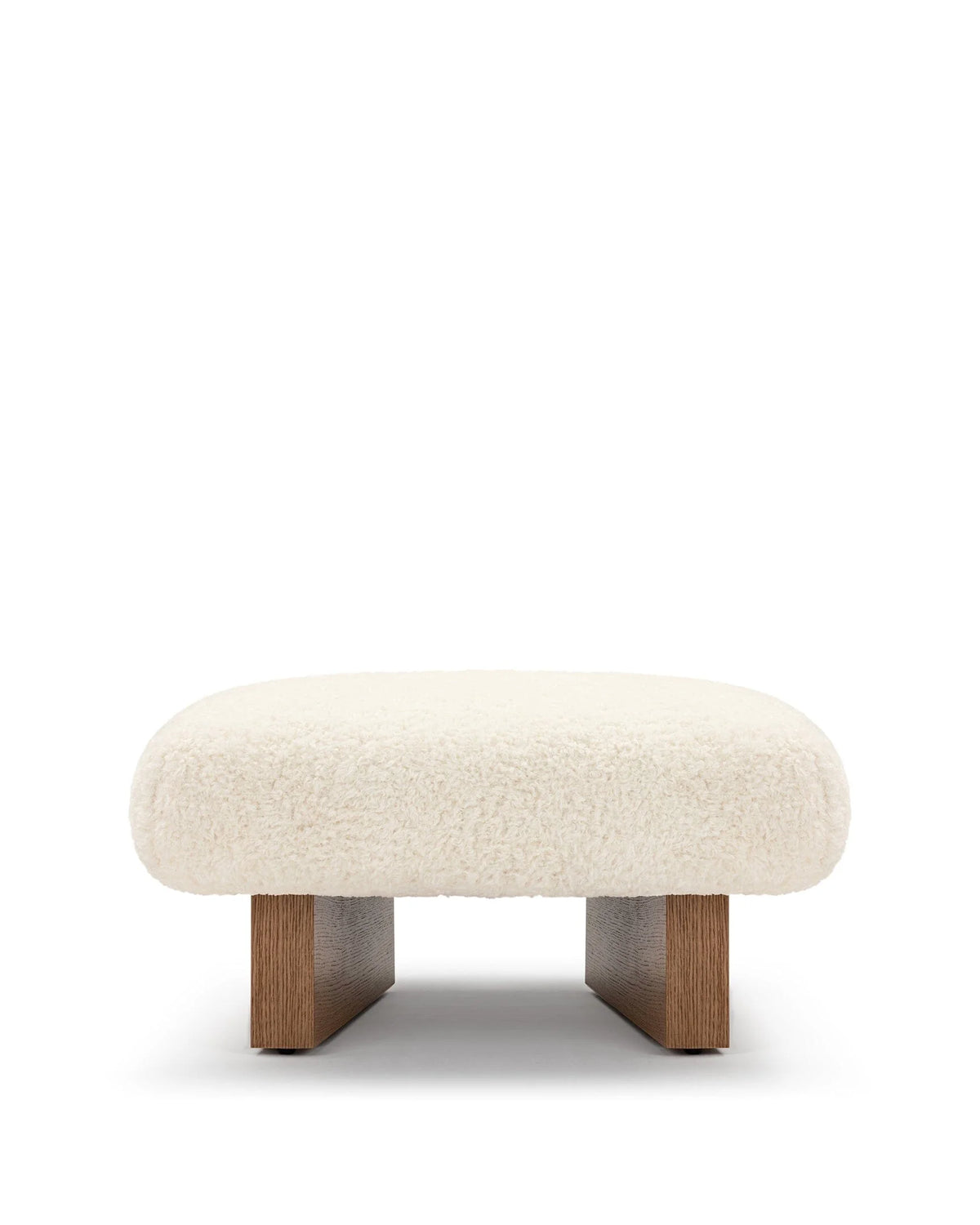 Jiya™ ottoman | vegan sheepskin - stools & ottomans jiya inspired by brasilia | madorne