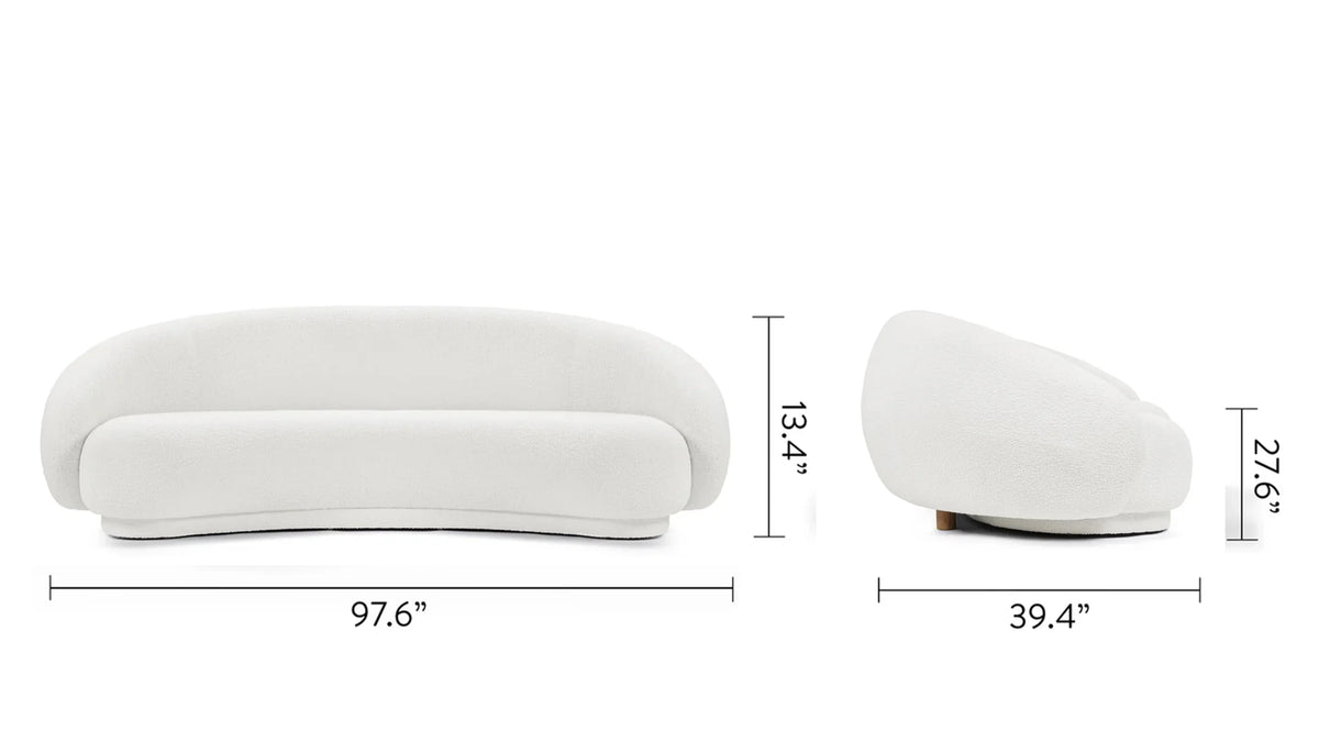 Jolie 18™ curved sofa | three seater - 3 seaters julep-inspired by jonas wagell | madorne