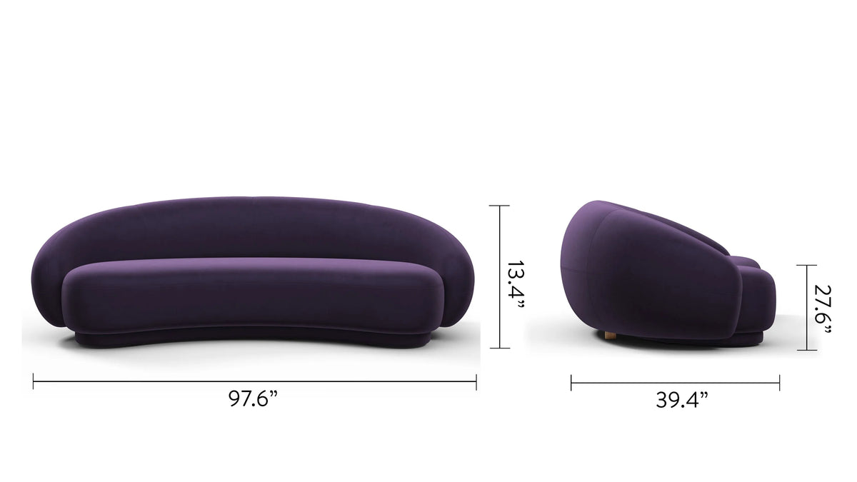 Jolie 18™ curved sofa | three seater - 3 seaters julep-inspired by jonas wagell | madorne
