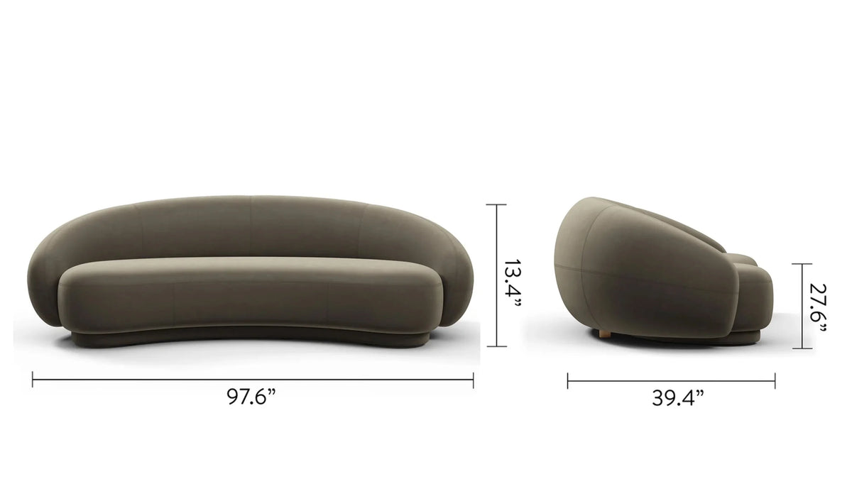 Jolie 18™ curved sofa | three seater - 3 seaters julep-inspired by jonas wagell | madorne