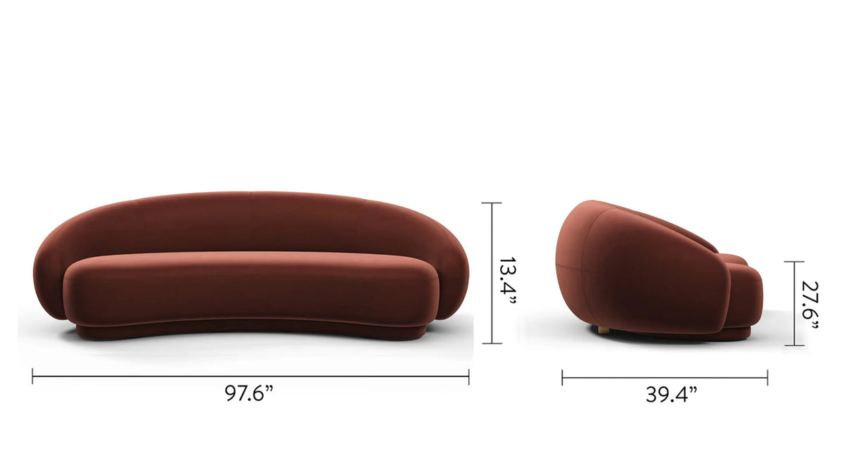 Jolie 18™ curved sofa | three seater - 3 seaters julep-inspired by jonas wagell | madorne
