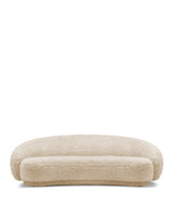 Jolie 18™ curved sofa | three seater - almond long hair sherpa - 3 seaters julep-inspired by jonas wagell | madorne
