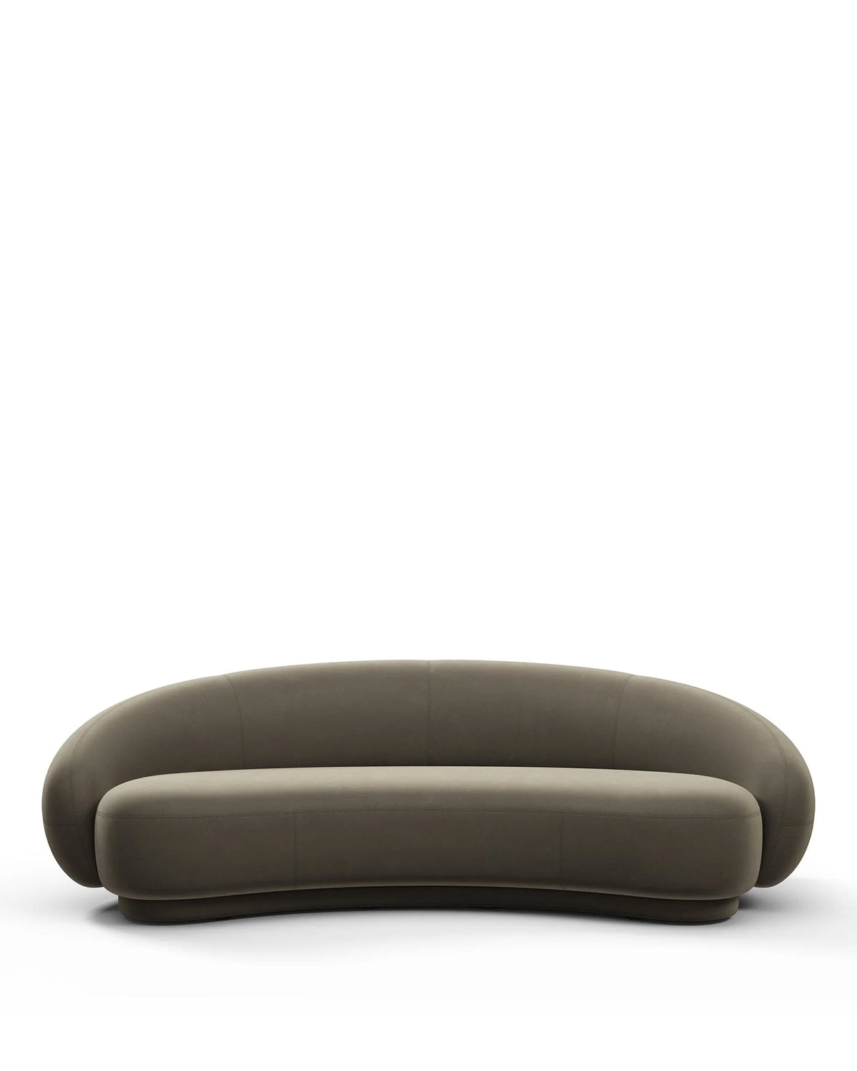 Jolie 18™ curved sofa | three seater - ash brown velvet - 3 seaters julep-inspired by jonas wagell | madorne