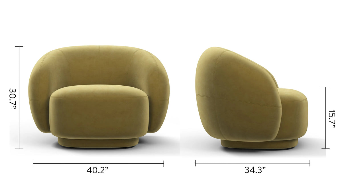Jolie 18™ lounge chair | curved upholstery - chairs 18 | designer | madorne