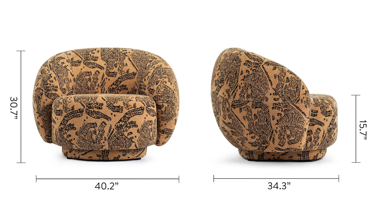 Jolie 18™ lounge chair | curved upholstery - chairs 18 | designer | madorne