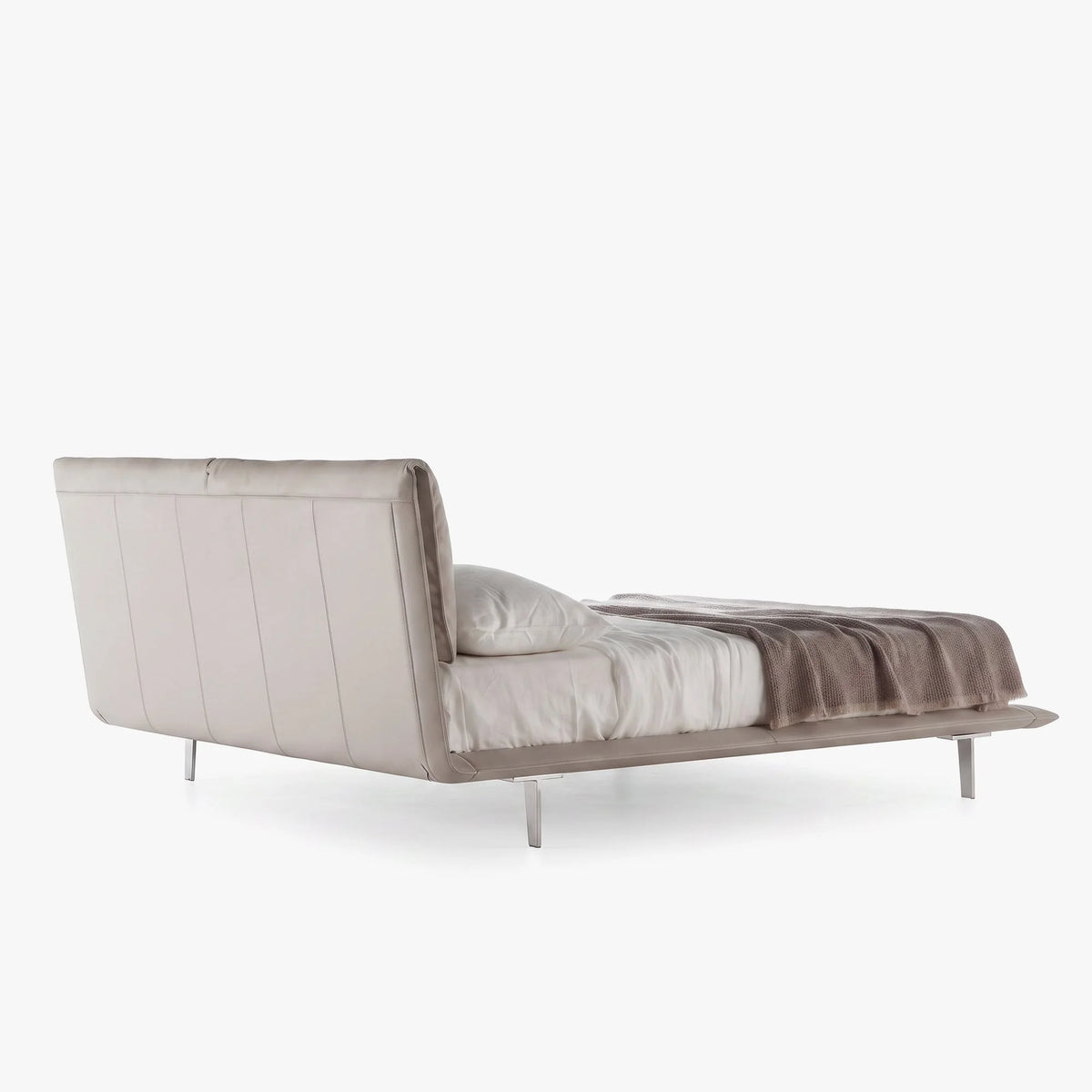 Jon 12 Low-Profile Leather Bed Frame – detail view 5