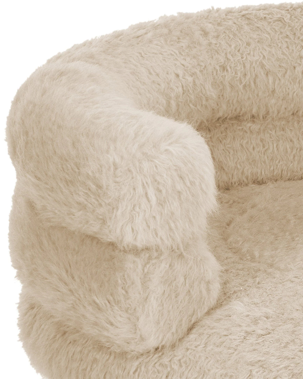 Lanna™ Lounge Chair | Sherpa and Walnut