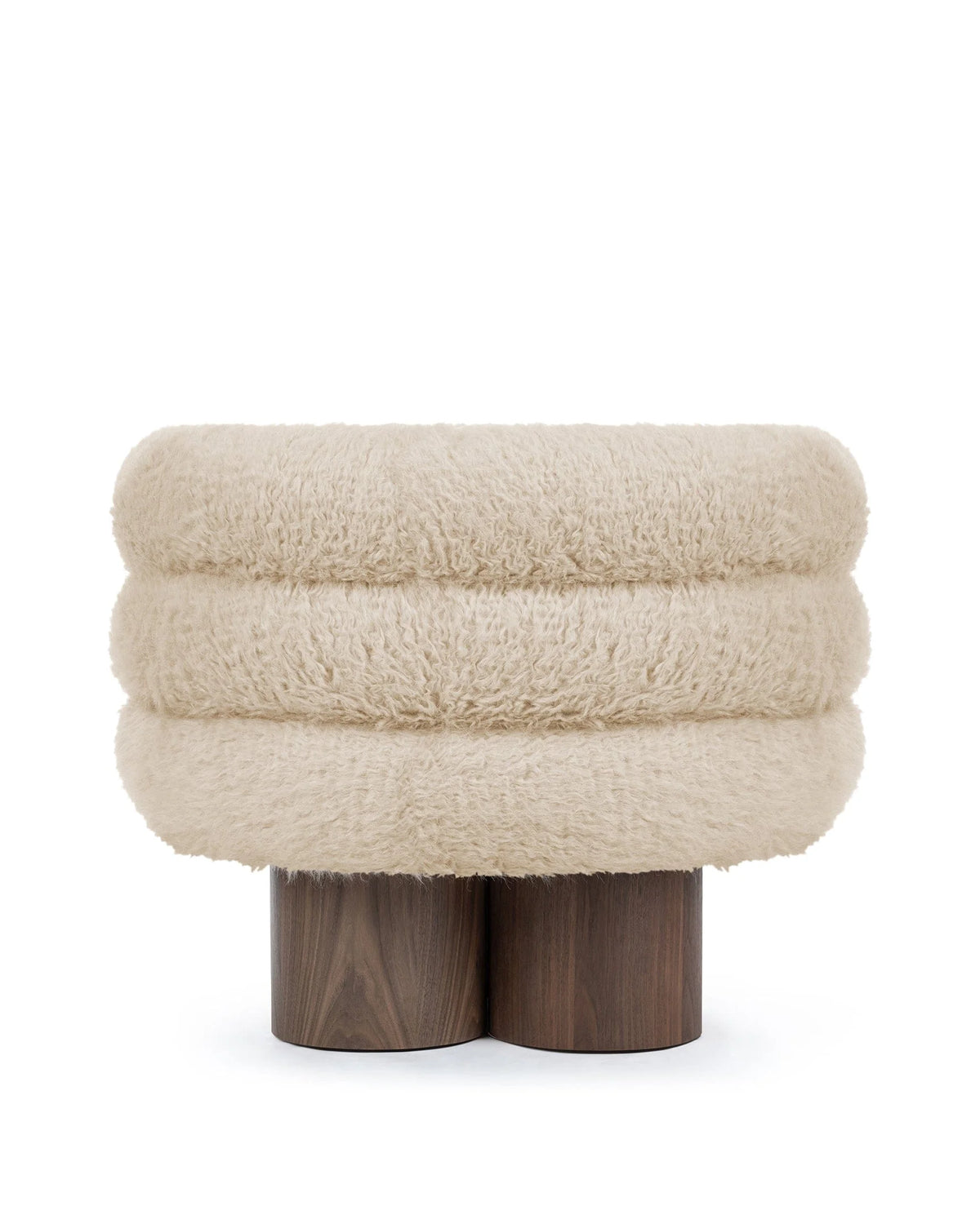 Lanna™ Lounge Chair | Sherpa and Walnut