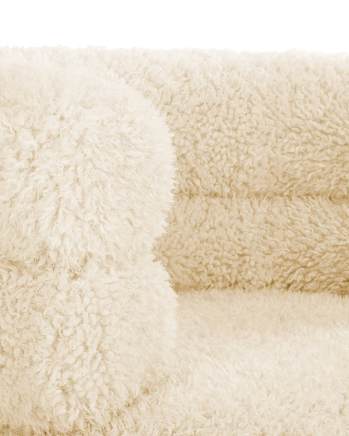 Lanna™ Lounge Chair | Sherpa and Walnut