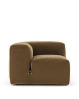 Le mur 72™ left-arm module | old gold velvet - left arm - modules 72 | modular sofa element | madorne