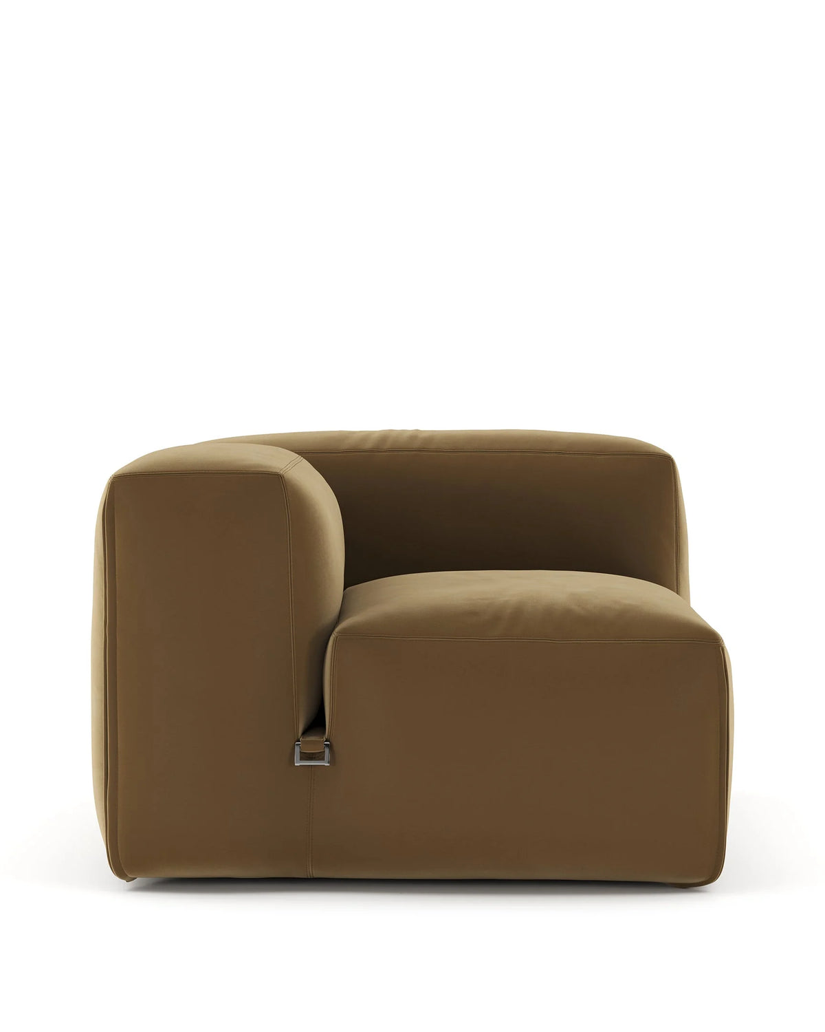 Le mur 72™ left-arm module | old gold velvet - left arm - modules 72 | modular sofa element | madorne