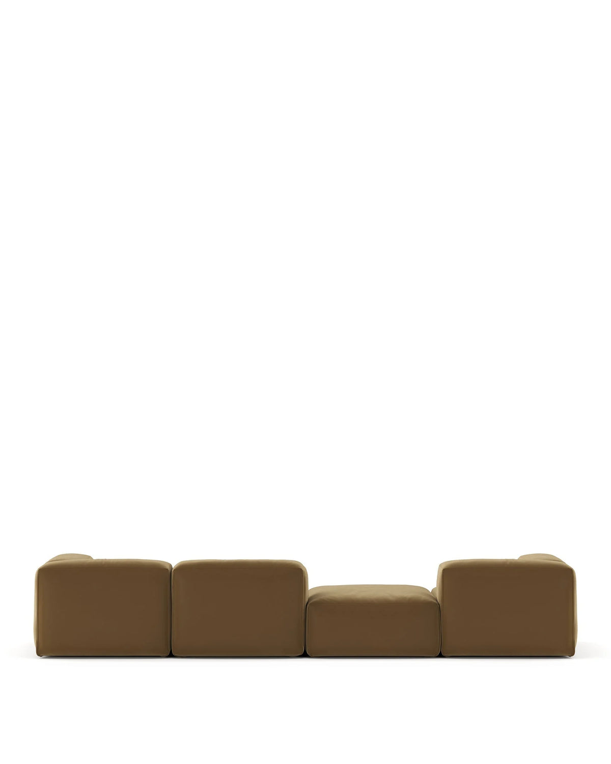 Le mur 72™ sectional sofa four seater left | old gold velvet - 4+ seaters 72 | designer section...